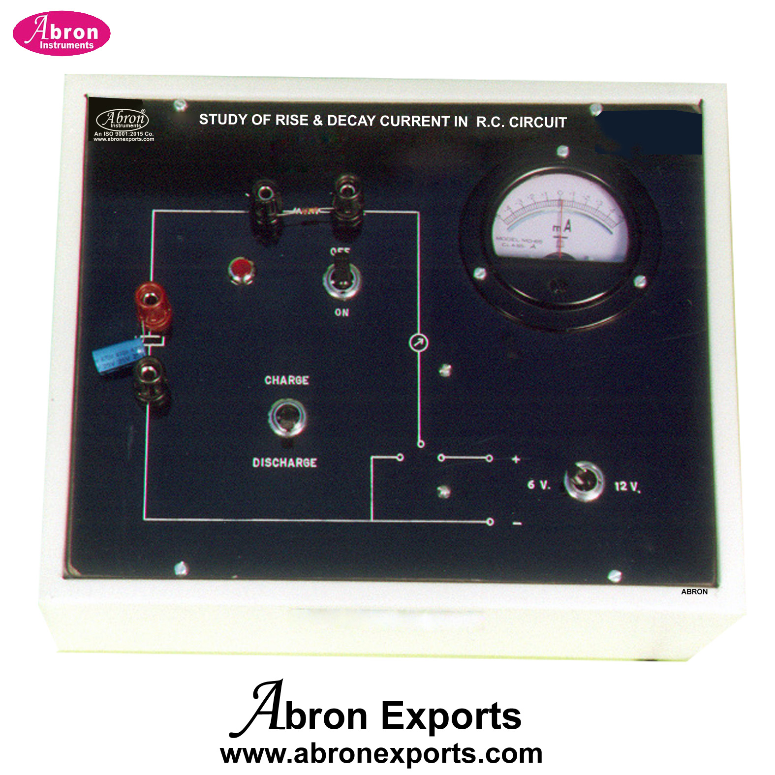 ETB Study of Rise and Decay in RC Circuit Output to Study on CRO Training Board Supply Abron AE-1258RD 